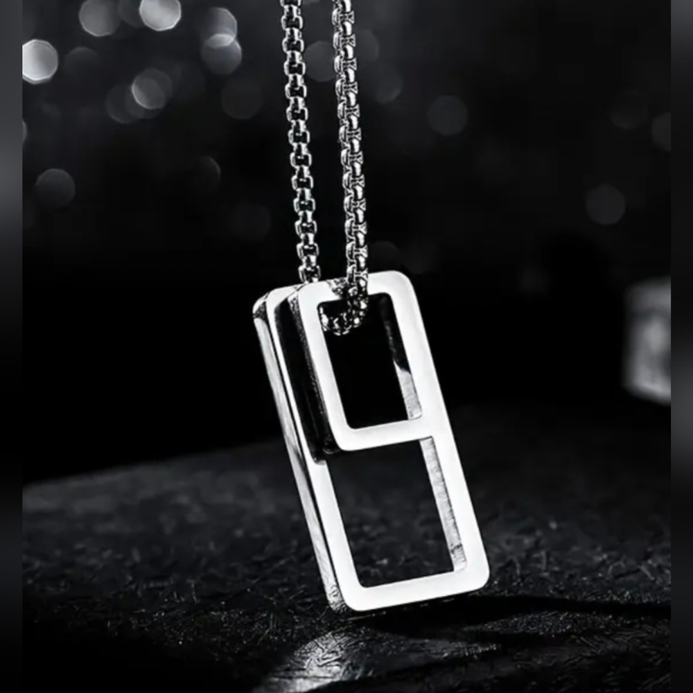 New Stainless Steel Geometric Necklace